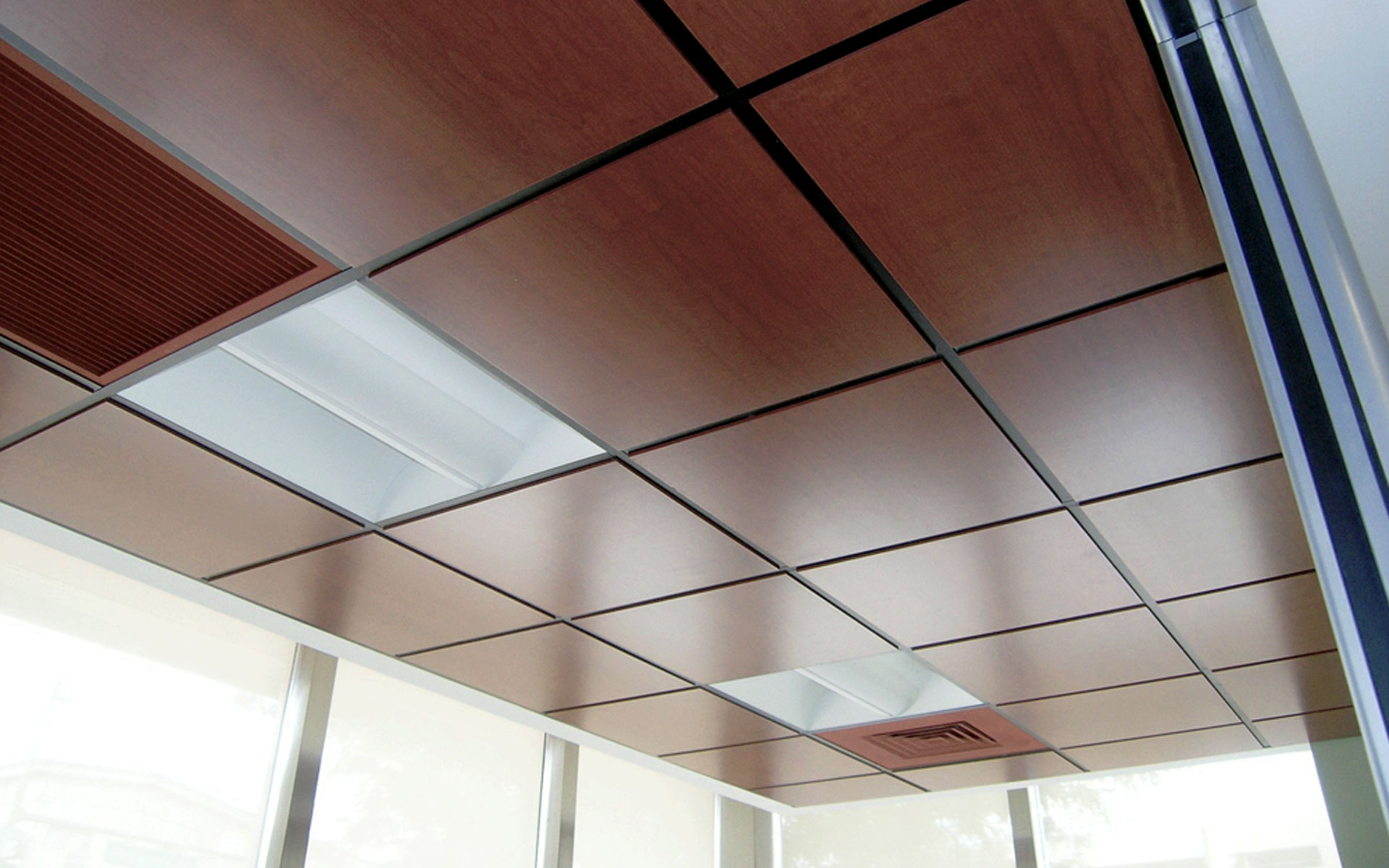 wood ceiling tiles