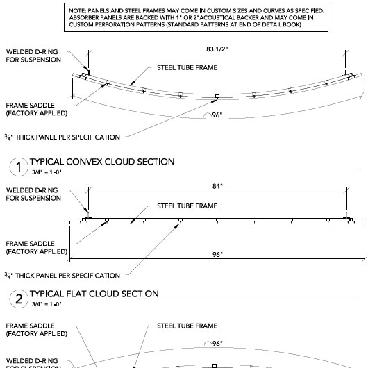 cloud concave 2 technical drawing by ASI Architectural