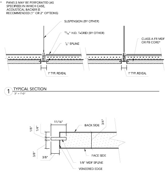 fusion tegular technical drawing by ASI Architectural