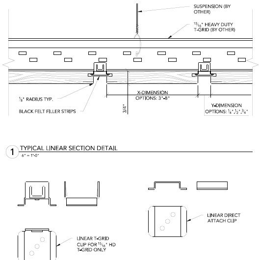 Linear Planks For Ceilings And Walls