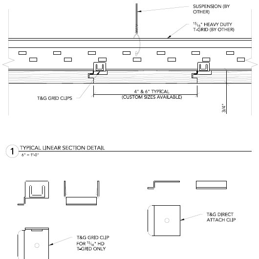 Linear Planks For Ceilings And Walls