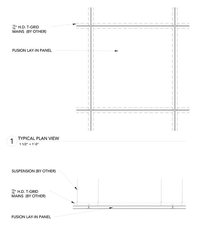 fusion lay in panel technical drawing by ASI Architectural