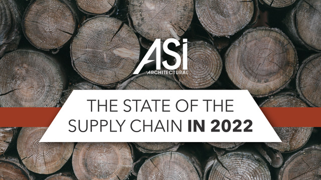 Graphic reading The State of the Supply Chain in 2022
