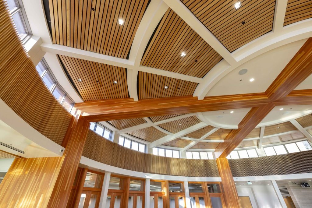 Why Linear Wood Ceilings Are the Ultimate Lobby Design Statement